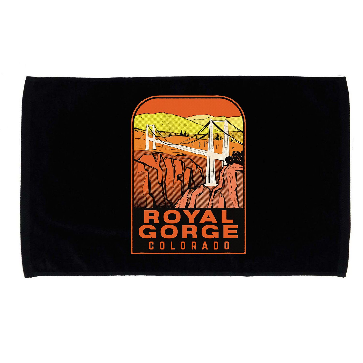 Royal Gorge Bridge Colorado Vintage Travel Microfiber Hand Towel