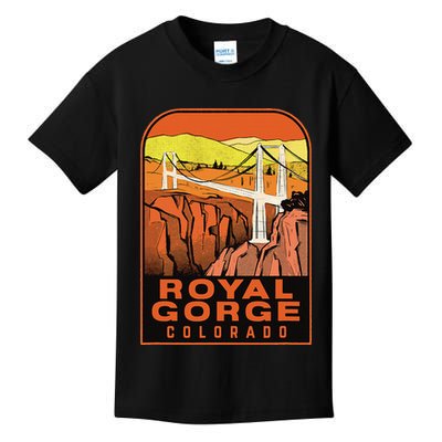 Royal Gorge Bridge Colorado Vintage Travel Kids T-Shirt