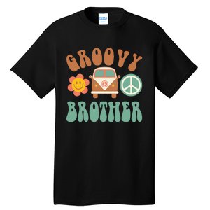 Retro Groovy Brother Matching Family Birthday Party Tall T-Shirt