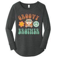 Retro Groovy Brother Matching Family Birthday Party Women's Perfect Tri Tunic Long Sleeve Shirt