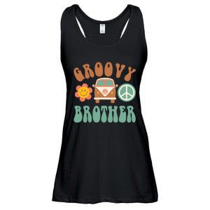 Retro Groovy Brother Matching Family Birthday Party Ladies Essential Flowy Tank