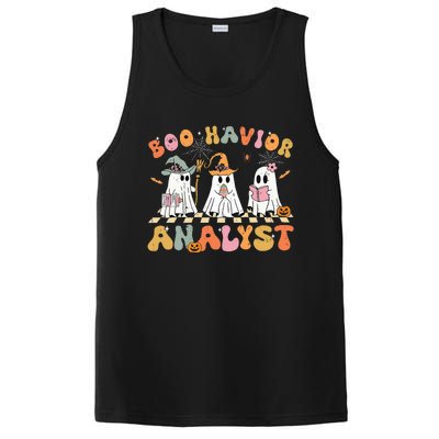 Retro Ghost Boo Havior Analyst Therapist Bcba Halloween PosiCharge Competitor Tank