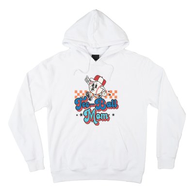 Retro Groovy Baseball Mom Game Day Tball Happy Mother's Day Hoodie