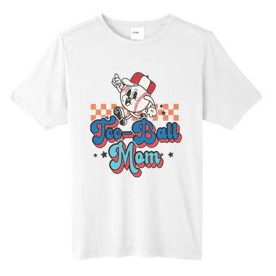 Retro Groovy Baseball Mom Game Day Tball Happy Mother's Day Tall Fusion ChromaSoft Performance T-Shirt