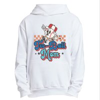 Retro Groovy Baseball Mom Game Day Tball Happy Mother's Day Urban Pullover Hoodie