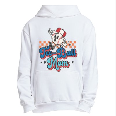 Retro Groovy Baseball Mom Game Day Tball Happy Mother's Day Urban Pullover Hoodie