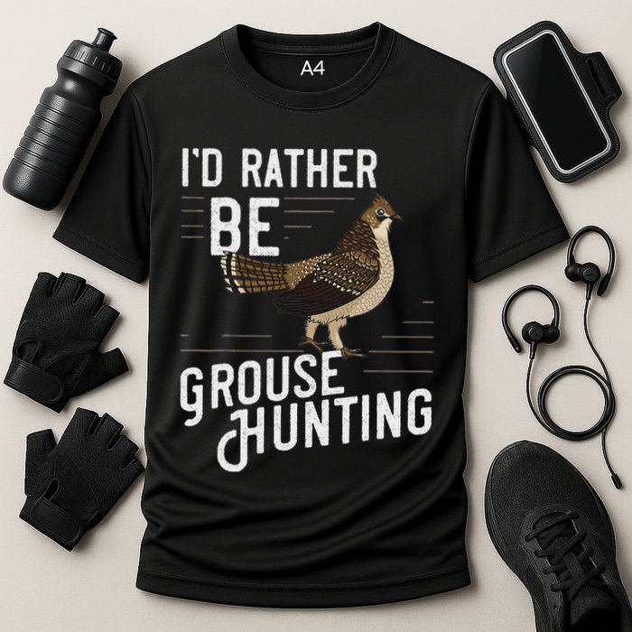 Ruffed Grouse Bird Gift Hunting Spruce Grouse Cooling Performance Crew T-Shirt