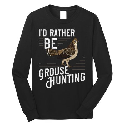 Ruffed Grouse Bird Gift Hunting Spruce Grouse Long Sleeve Shirt