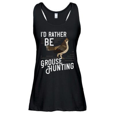 Ruffed Grouse Bird Gift Hunting Spruce Grouse Ladies Essential Flowy Tank