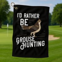 Ruffed Grouse Bird Gift Hunting Spruce Grouse Golf Towel