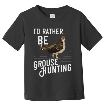 Ruffed Grouse Bird Gift Hunting Spruce Grouse Toddler T-Shirt