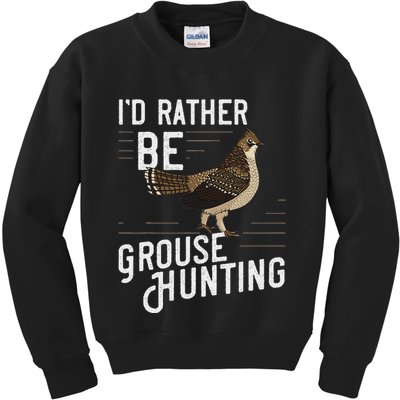 Ruffed Grouse Bird Gift Hunting Spruce Grouse Kids Sweatshirt