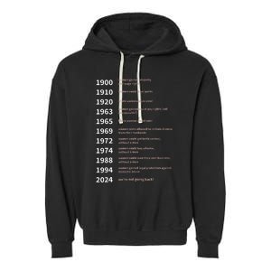 Rights Gained By Date Women Rights Garment-Dyed Fleece Hoodie