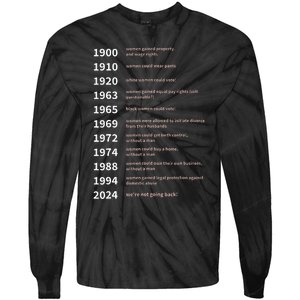 Rights Gained By Date Women Rights Tie-Dye Long Sleeve Shirt