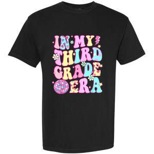 Retro Groovy Back To School In My Third Grade Era Girl Garment-Dyed Heavyweight T-Shirt