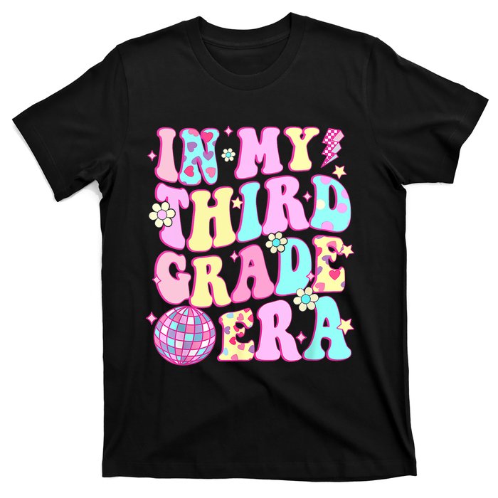 Retro Groovy Back To School In My Third Grade Era Girl T-Shirt