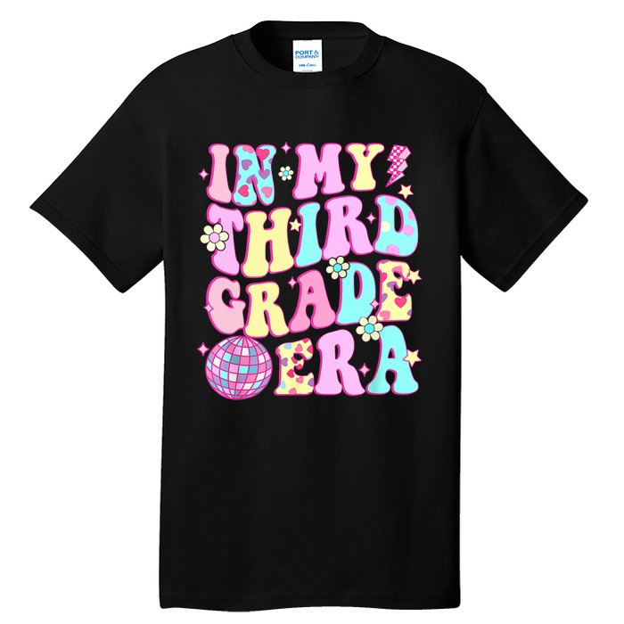 Retro Groovy Back To School In My Third Grade Era Girl Tall T-Shirt