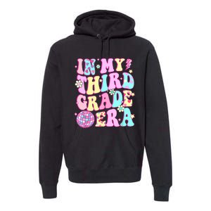 Retro Groovy Back To School In My Third Grade Era Girl Premium Hoodie