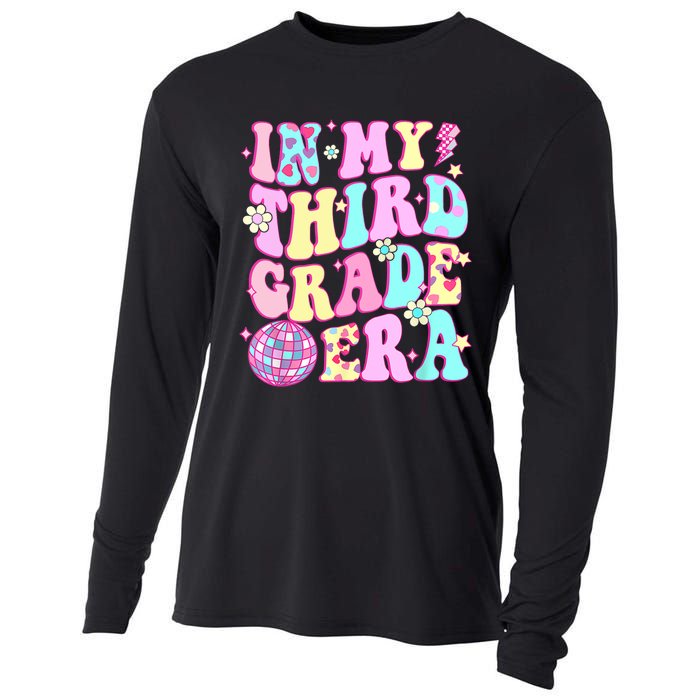 Retro Groovy Back To School In My Third Grade Era Girl Cooling Performance Long Sleeve Crew