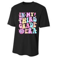 Retro Groovy Back To School In My Third Grade Era Girl Performance Sprint T-Shirt