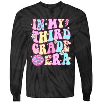 Retro Groovy Back To School In My Third Grade Era Girl Tie-Dye Long Sleeve Shirt