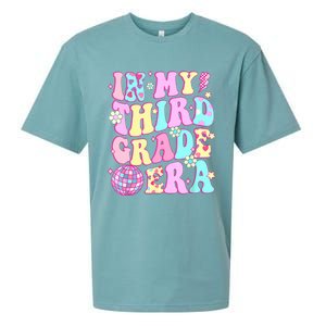 Retro Groovy Back To School In My Third Grade Era Girl Sueded Cloud Jersey T-Shirt