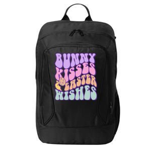 Retro Groovy Bunny Kisses & Easter Wishes City Backpack