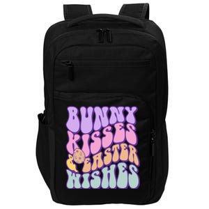 Retro Groovy Bunny Kisses & Easter Wishes Impact Tech Backpack