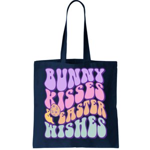 Retro Groovy Bunny Kisses & Easter Wishes Tote Bag