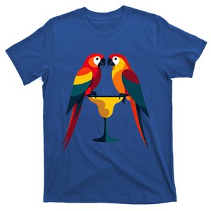 Retro Group Bird Parrots Ing Margarita On Summer Great Gift T-Shirt