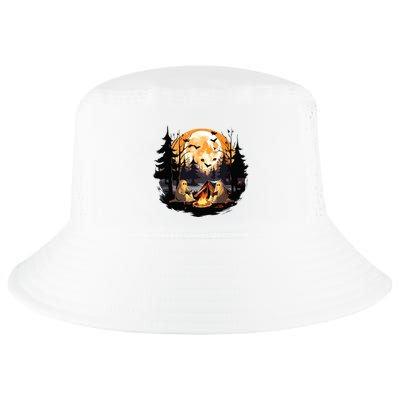 Retro Ghost Book Reading Camping Gothic Halloween Women Cool Comfort Performance Bucket Hat