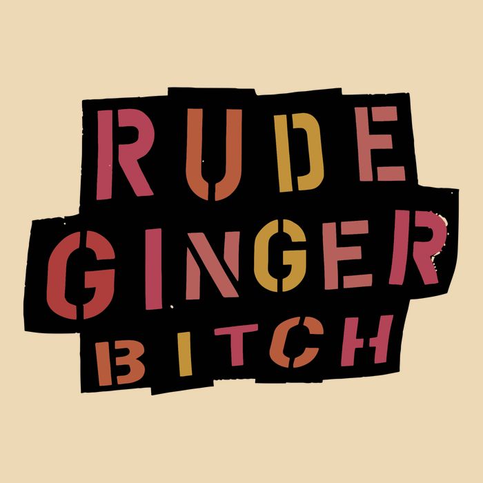Rude Ginger Bitch Zip Tote Bag