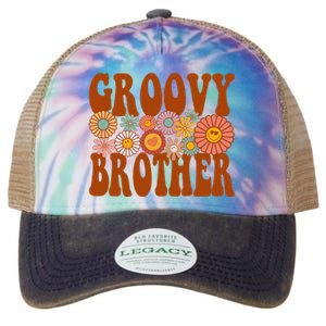 Retro Groovy Brother Matching Family 1st Birthday Party Legacy Tie Dye Trucker Hat