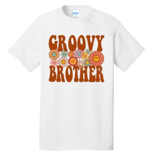 Retro Groovy Brother Matching Family 1st Birthday Party Tall T-Shirt