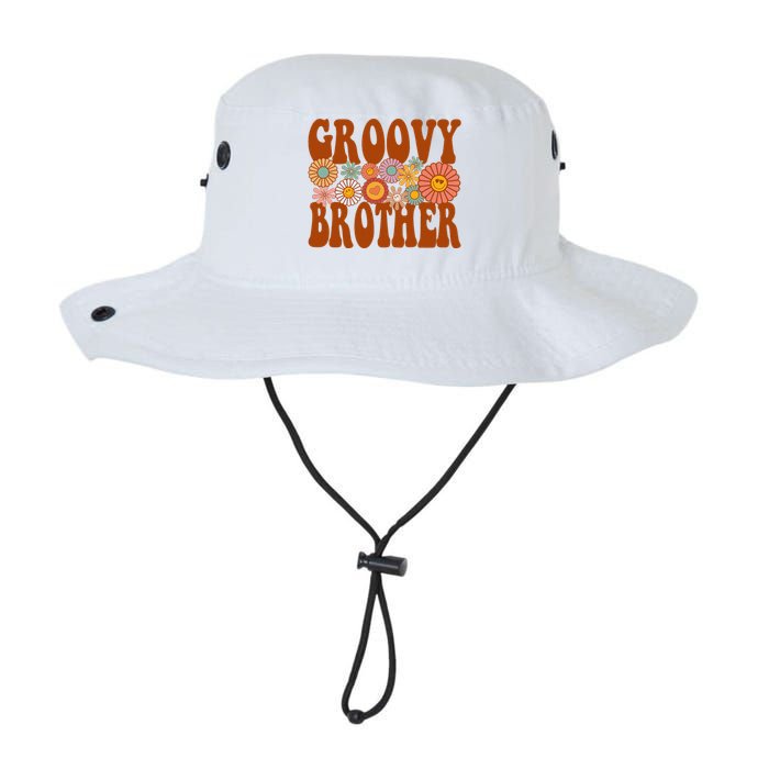 Retro Groovy Brother Matching Family 1st Birthday Party Legacy Cool Fit Booney Bucket Hat