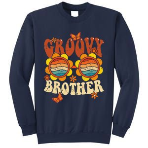 Retro Groovy Brother 70s Aesthetic 1970's Father's Day Sweatshirt