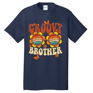 Retro Groovy Brother 70s Aesthetic 1970's Father's Day Tall T-Shirt