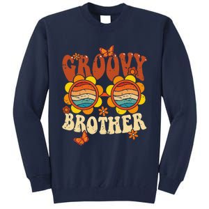 Retro Groovy Brother 70s Aesthetic 1970's Father's Day Tall Sweatshirt