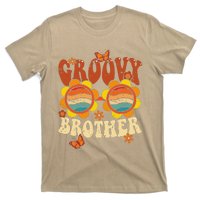 Retro Groovy Brother 70s Aesthetic 1970's Father's Day T-Shirt