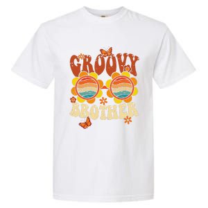 Retro Groovy Brother 70s Aesthetic 1970's Father's Day Garment-Dyed Heavyweight T-Shirt