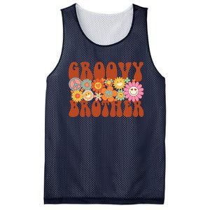 Retro Groovy Brother Matching Family Party Mother's Day Mesh Reversible Basketball Jersey Tank