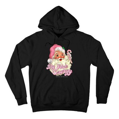 Retro Groovy Big Nick Santa Energy Pink Santa Christmas Xmas Hoodie