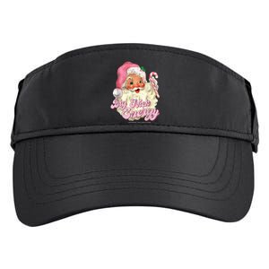 Retro Groovy Big Nick Santa Energy Pink Santa Christmas Xmas Adult Drive Performance Visor