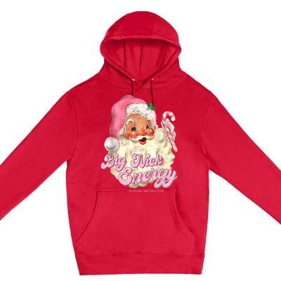 Retro Groovy Big Nick Santa Energy Pink Santa Christmas Xmas Premium Pullover Hoodie