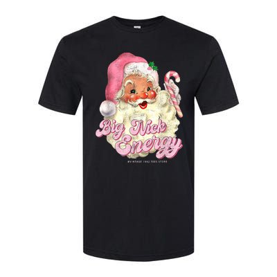 Retro Groovy Big Nick Santa Energy Pink Santa Christmas Xmas Softstyle® CVC T-Shirt