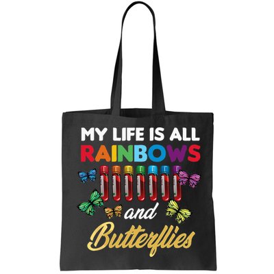 Reaction Glass Butterfly Rainbow Phlebotomist Laboratory Bag