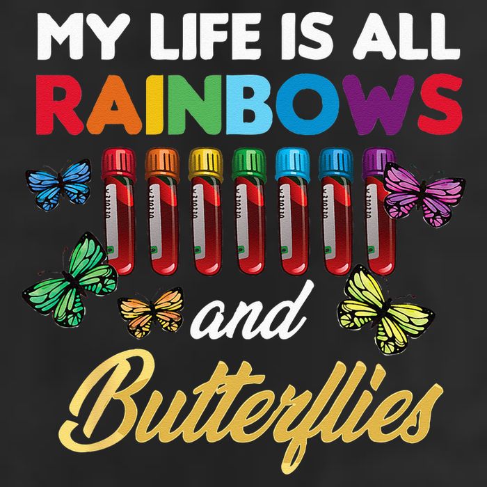 Reaction Glass Butterfly Rainbow Phlebotomist Laboratory Golf Towel