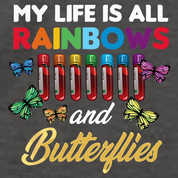Reaction Glass Butterfly Rainbow Phlebotomist Laboratory Vector Backpack