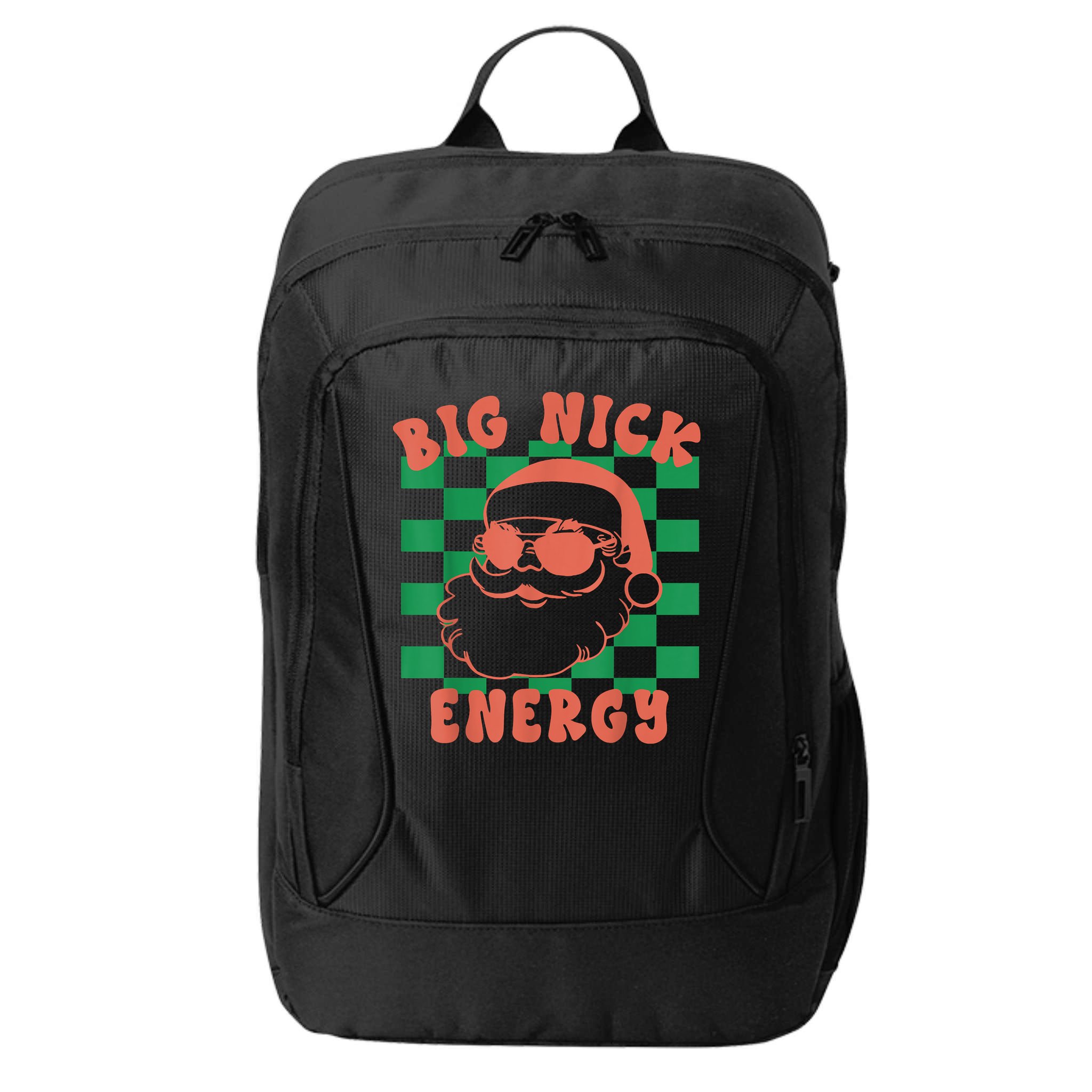 Retro Groovy Big Nick Santa Energy Christmas Trendy 2022 City Backpack
