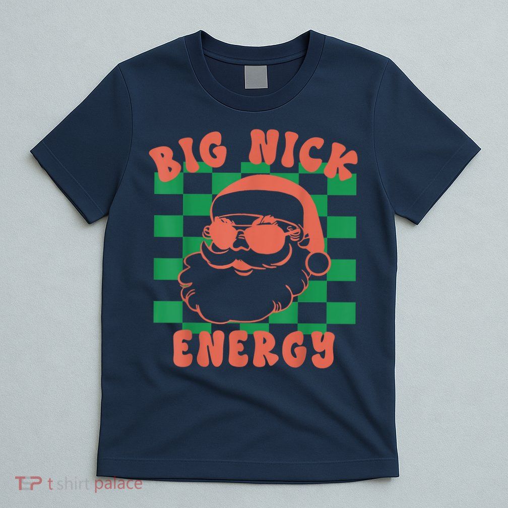Retro Groovy Big Nick Santa Energy Christmas Trendy 2022 T-Shirt